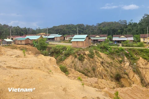 Động đất thường xuất hiện tại khu vực xã Đắk Tăng, huyện Kon Plông, tỉnh Kon Tum. (Ảnh: Hùng Võ/Vietnam+)