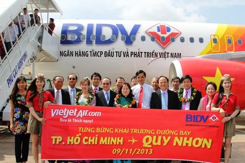 VietjetAir khai trương đường bay TP.HCM-Quy Nhơn 