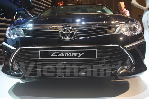 Mẫu xe Camry thế hệ đột phá 2015 của Toyota Việt Nam. (Ảnh: Việt Hùng/Vietnam+)