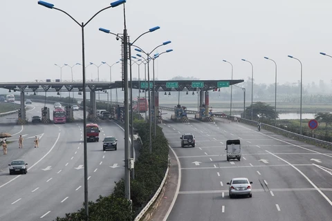 Trạm thu phí trên tuyến cao tốc Cầu Giẽ-Ninh Bình. (Ảnh: VEC cung cấp)