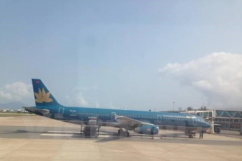 Máy bay củaVietnam Airlines. (Ảnh: Việt Hùng/Vietnam+)