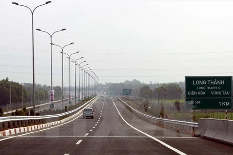 Dự án đường cao tốc Thành phố Hồ Chí Minh-Long Thành-Dầu Giây. (Ảnh: Hoàng Hải/TTXVN)