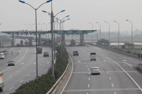 Trạm thu phí Đại Xuyên trên tuyến cao tốc từ Pháp Vân tới Ninh Bình. (Ảnh: VEC cung cấp)