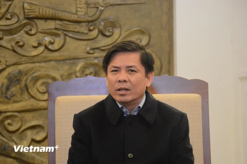 Bộ trưởng Bộ Giao thông Vận tải Nguyễn Văn Thể. (Ảnh: Việt Hùng/Vietnam+)