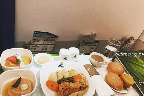Suất ăn của hàng khách đi hãng hàng không Bamboo Airways. (Nguồn ảnh: Bamboo Airways)