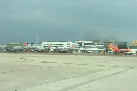 Máy bay của các hãng hàng không tại sân bay Tân Sơn Nhất (Ảnh: Việt Hùng/Vietnam+)