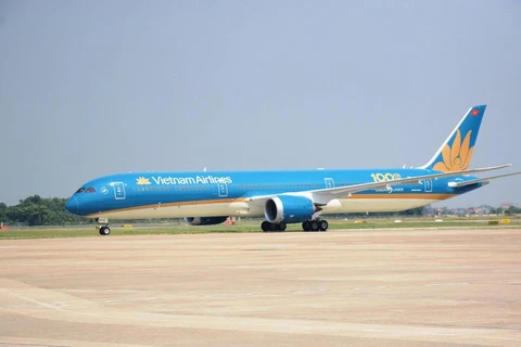 Máy bay của hãng hàng không Vietnam Airlines. (Ảnh: Việt Hùng/Vietnam+)