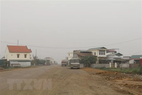 Huyện Yên Khánh cơ bản bàn giao toàn bộ mặt bằng cho nhà thầu dự án cao tốc Cao Bồ-Mai Sơn. (Ảnh: Đức Phương/TTXVN)