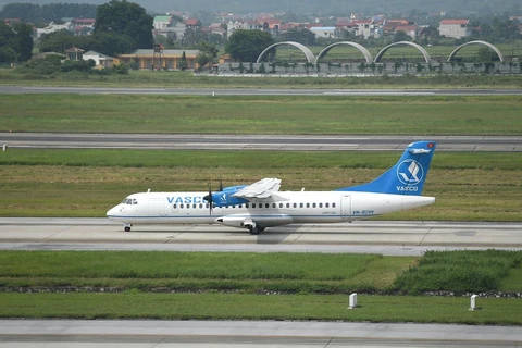 Vietnam Airlines mở thêm đường bay mới Hải Phòng-Điện Biên được khai thác bằng máy bay ATR72. (Ảnh: Hoàng Anh/Vietnam+)