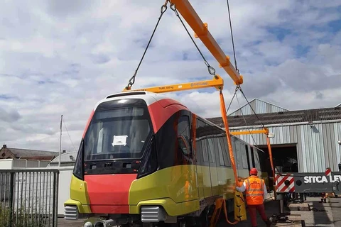 Đoàn tàu đường sắt đô thị Nhổn-ga Hà Nội dự kiến cuối năm 2020 sẽ được đưa từ Pháp về Việt Nam. (Ảnh: Ban Quản lý dự án đường sắt đô thị Hà Nội cung cấp)