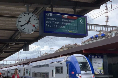 Hệ thống đường sắt cao tốc tại một nước châu Âu. (Ảnh: CTV/Vietnam+)