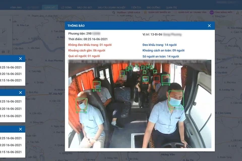 Giải pháp di chuyển an toàn của Công ty Bình Anh để hỗ trợ phòng dịch COVID-19 trên các phương tiện giao thông. (Ảnh chụp màn hình)