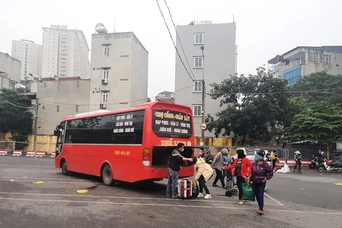 Sở Giao thông Vận tải Hà Nội đề xuất cho xe khách hoạt động trở lại từ 13/10. (Ảnh: Việt Hùng/Vietnam+)