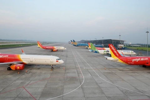 Các hãng hàng không đã tăng tần suất chuyến bay trên nhiều đường bay nội địa. (Ảnh: CTV/Vietnam+)