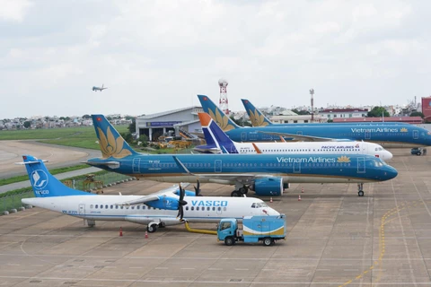 Vietnam Airlines Group cung ứng gần 750.000 chỗ dịp Giỗ tổ Hùng Vương và 30/4-1/5. (Ảnh: CTV/Vietnam+)