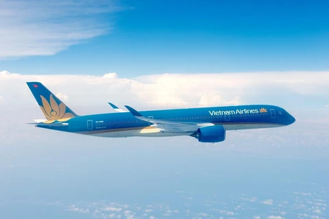 Vietnam Airlines đã khôi phục hầu hết điểm đến quốc tế, nâng tổng số chuyến khai thác trên toàn mạng quốc tế của hãng lên hơn 600 chuyến/tuần. (Ảnh: CTV/Vietnam+)