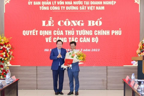 Ông Đặng Sỹ Mạnh được bổ nhiệm làm Chủ tịch Hội đồng thành viên Tổng công ty Đường sắt Việt Nam. (Ảnh: CTV/Vietnam+)