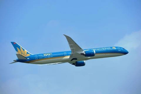 Máy bay của hãng hàng không Vietnam Airlines. (Ảnh: PV/Vietnam+)