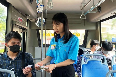 Hà Nội đề xuất điều chỉnh giá vé xe buýt vào thời điểm đầu năm 2024. (Ảnh: Việt Hùng/Vietnam+)