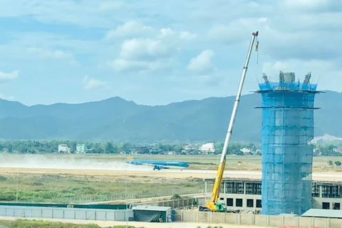 Công trình Đài kiểm soát không lưu Điện Biên mới đang được các đơn vị thi công gấp rút hoàn thành. (Nguồn ảnh: VATM)