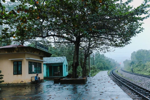 Ga Đồng Chuối nằm trên đỉnh Khe Nét, huyện Tuyên Hóa, tỉnh Quảng Bình. (Ảnh: Minh Sơn/Vietnam+)