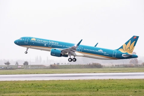 Vietnam Airlines triển khai hệ thống giải trí không dây cho toàn bộ máy bay A321. (Ảnh: PV/Vietnam+)