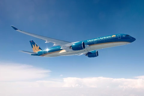 Vietnam Airlines dự kiến triển khai kết nối Internet trên không cho một số máy bay của hãng trong năm 2025 trên các chặng bay quốc tế đi Mỹ, châu Âu và một số chặng bay nội địa. (Ảnh: PV/Vietnam+)