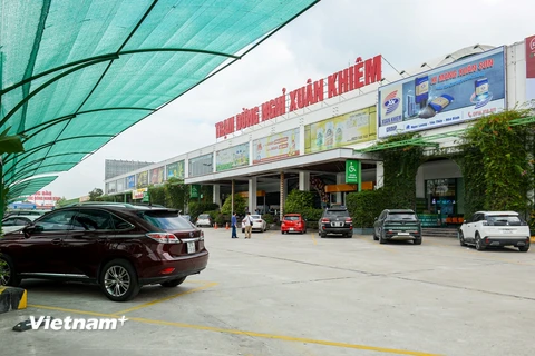 Trạm dừng nghỉ Xuân Khiêm trên tuyến Cao tốc Cao Bồ-Mai Sơn. (Ảnh: Việt Hùng/Vietnam+)