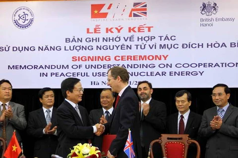 Việt-Anh hợp tác sử dụng năng lượng nguyên tử vì hòa bình 