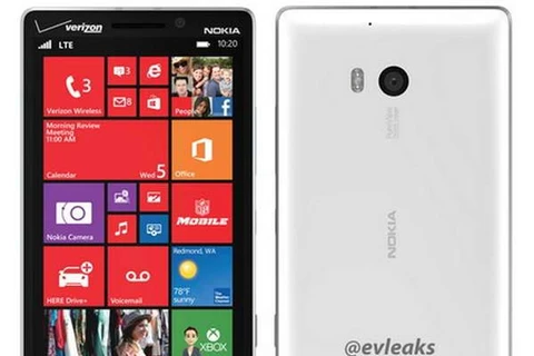 Hình ảnh rò rỉ về Lumia 929 được EVLeaks đăng tải hồi tháng 10 vừa qua. 