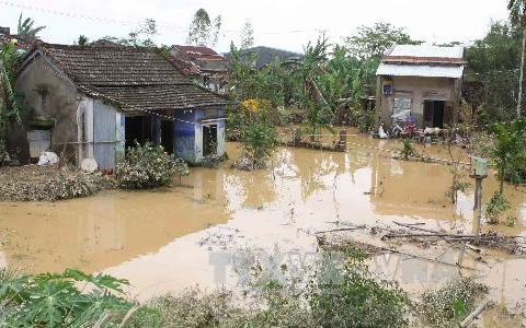 Ngập lụt tại Đà Nẵng. (Nguồn: TTXVN)