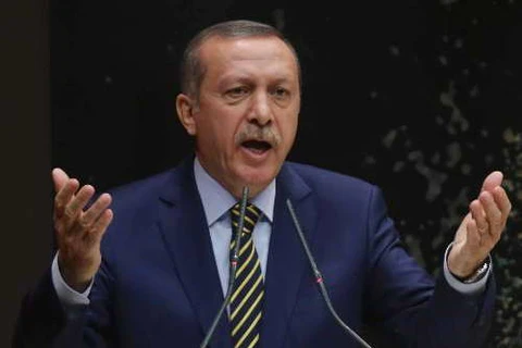 Thủ tướng Thổ Nhĩ Kỳ Tayyip Erdogan. (Nguồn: AFP/TTXVN) 