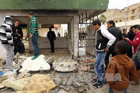 Hiện trường một vụ nổ tại Libya. Ảnh minh họa. (Nguồn: AFP/TTXVN)