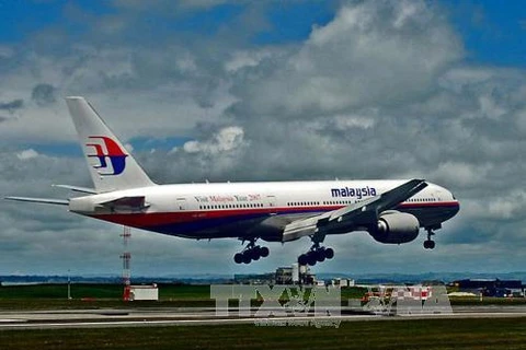Một chiếc máy bay Boeing 777-200 của Malaysia Airlines giống với máy bay bị mất tích. Ảnh minh họa. (Nguồn: THX/TTXVN)