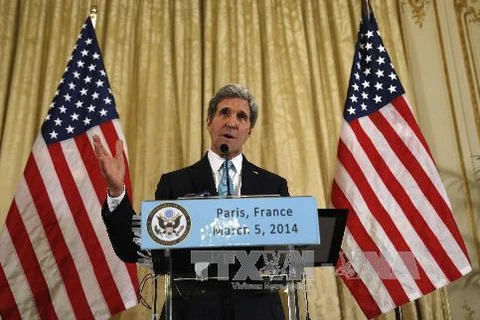 Ngoại trưởng Mỹ John Kerry. (Nguồn: AFP/YTTXVN)