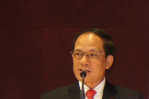 Tổng thư ký ASEAN Lê Lương Minh phát biểu trong khuôn khổ Hội nghị ASEAN-Ấn Độ (Ảnh: TTXVN)