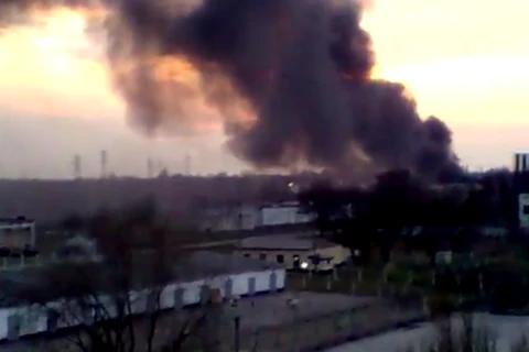 Có yếu tố phá hoại trong vụ cháy xe tăng ở Ukraine