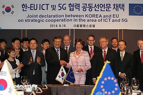 Hàn Quốc hợp tác cùng EU phát triển mạng di động 5G