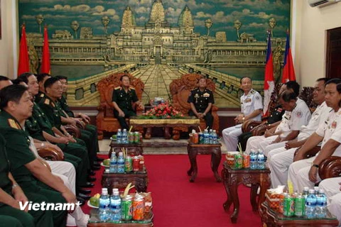 Quân đội hai nước Việt Nam-Campuchia thúc đẩy hoạt động hợp tác