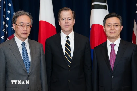 Nhật - Hàn cam kết hợp tác trong vấn đề hạt nhân Triều Tiên