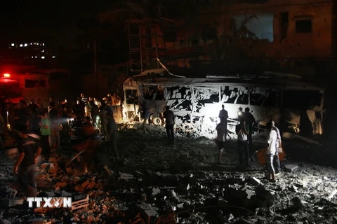Israel lại không kích Dải Gaza, 4 người Palestine bị thiệt mạng