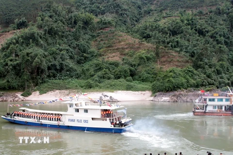 Trung-Lào-Thái-Myanmar kết thúc đợt tuần tra chung sông Mekong