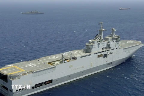 Pháp: Chưa có cơ sở để chuyển giao tàu chiến Mistral cho Nga