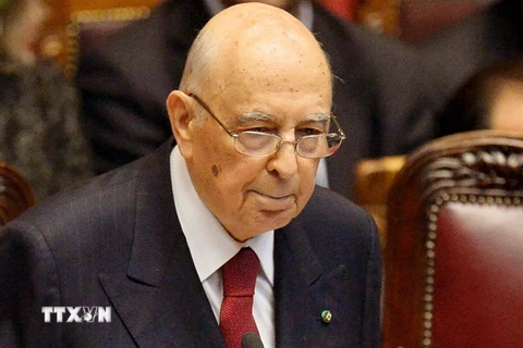 Italy: Tổng thống 89 tuổi Napolitano tuyên bố sẽ sớm từ chức