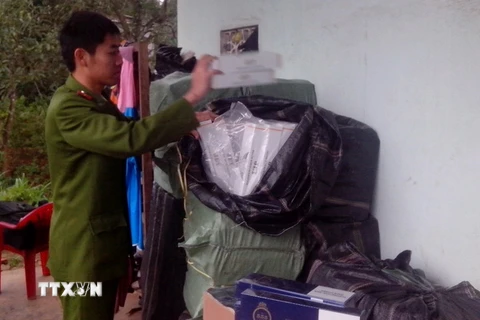 Công an Quảng Trị bắt giữ hàng lậu tuồn qua biên giới Việt-Lào