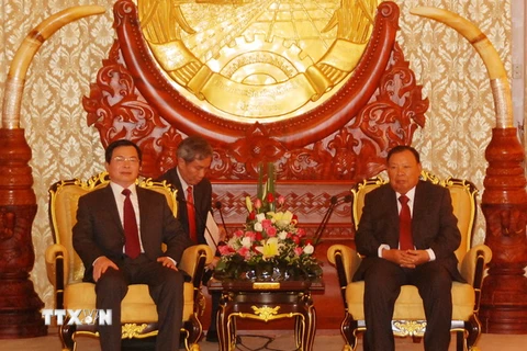 Lãnh đạo Lào tiếp đoàn đại biểu cấp cao Bộ Công Thương Việt Nam 