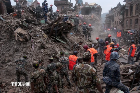 Thung lũng Kathmandu tại Nepal cao thêm 80cm sau trận động đất