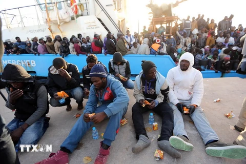 Libya bắt giữ 600 người di cư trái phép tìm đường tới châu Âu