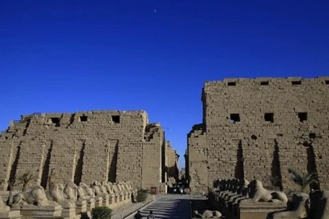 Ngôi đền Karnak trước khi vụ tấn công diễn ra. (Nguồn: AP)