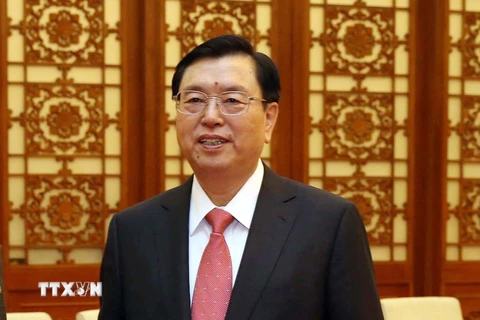 Chủ tịch Quốc hội Trung Quốc Trương Đức Giang. (Nguồn: THX/TTXVN)